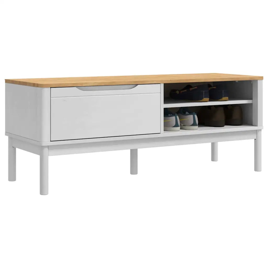 Panchina per corridoio FLORO Bianco 115 x 40 x 45 cm 42011244