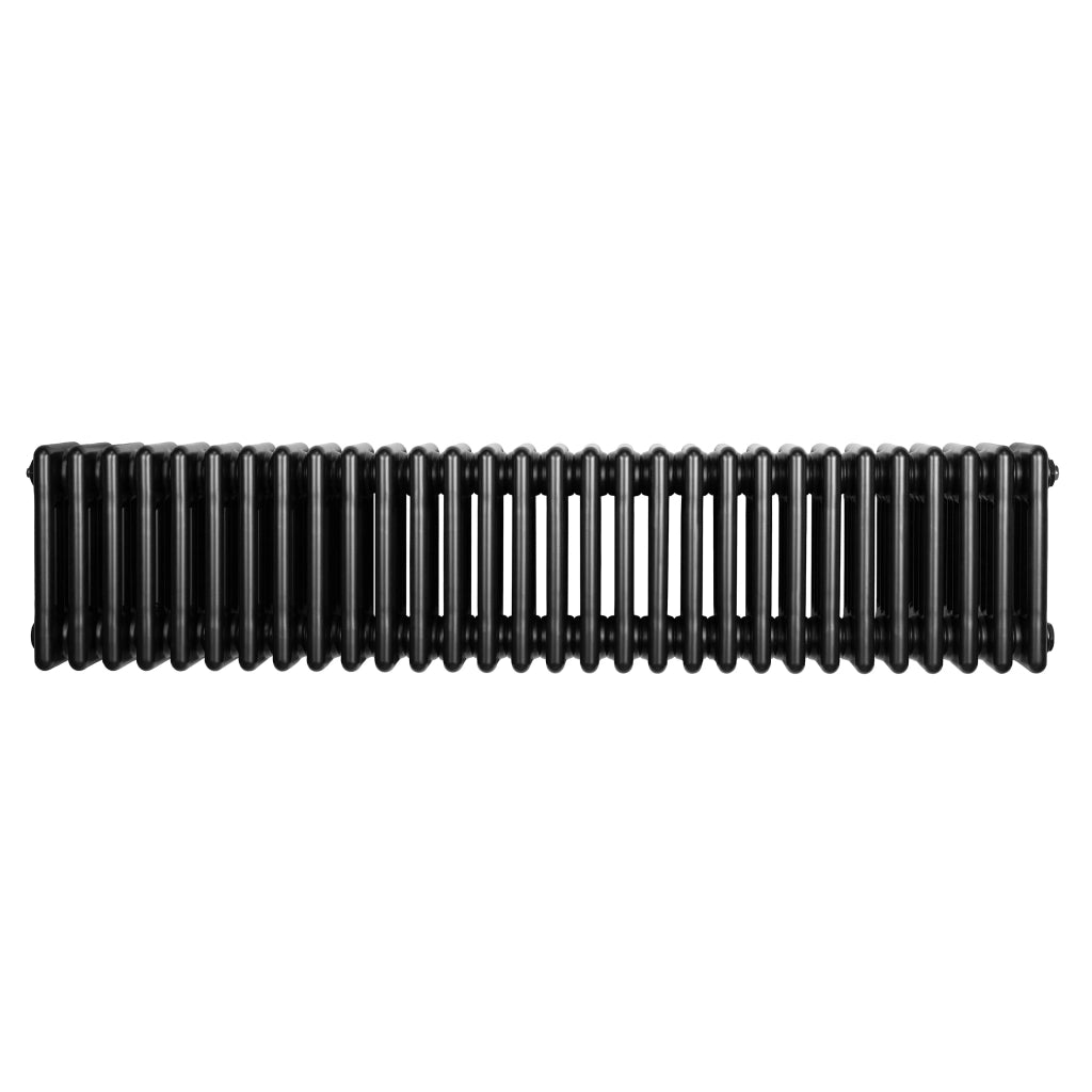 Radiatore Tradizionale 4 Colonne Orizzontale Nero 300 x 1370 mm