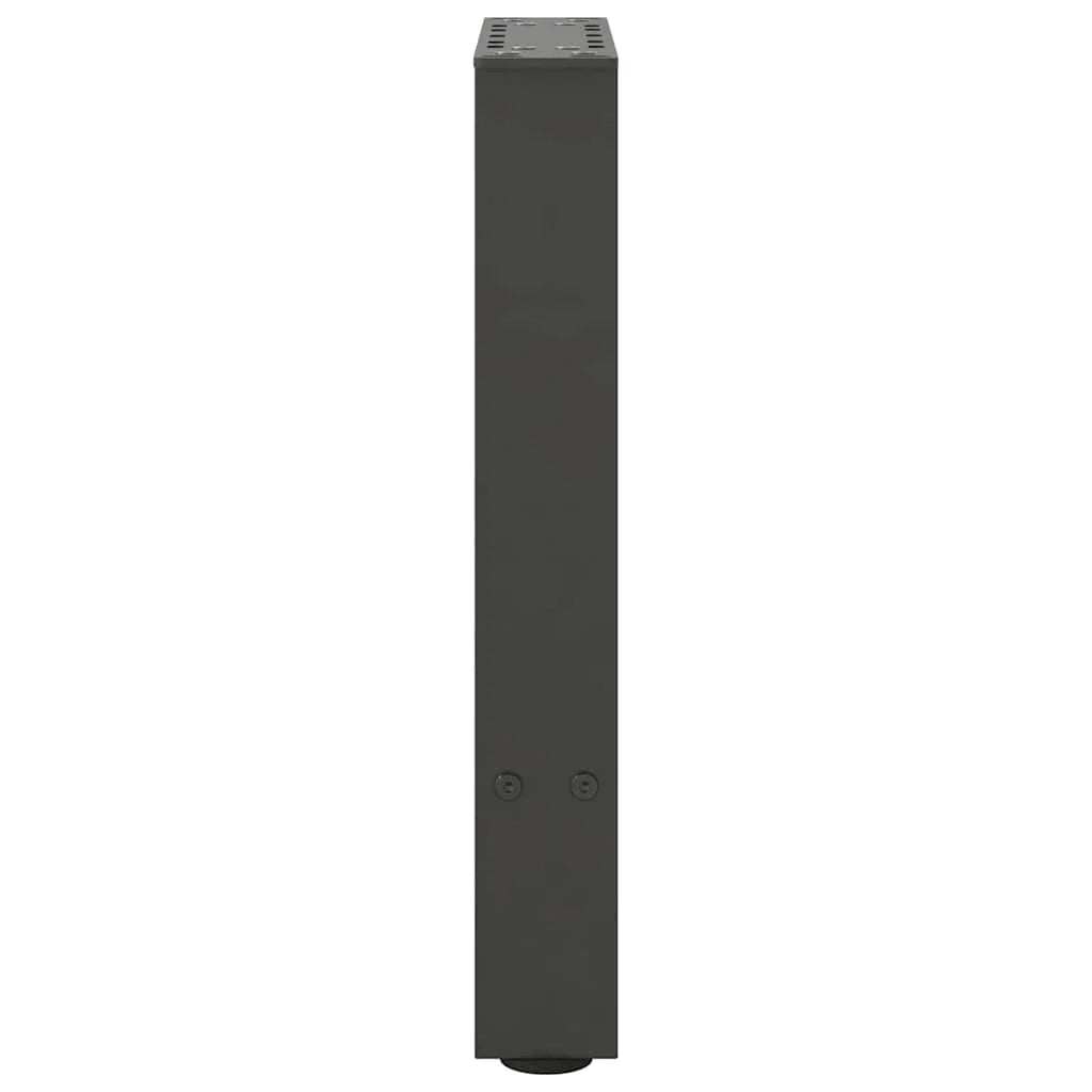 Set di 2 gambe quadrate regolabili per tavolino da caffè 28 x 43 cm in acciaio antracite 02_0057514