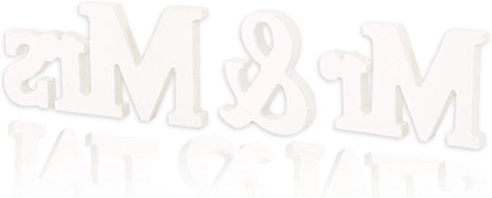 Decorazioni per matrimonio - Lettere Mr & Mrs decorazioni da tavola decorazioni da gettoni accessori fotografici segni in legno