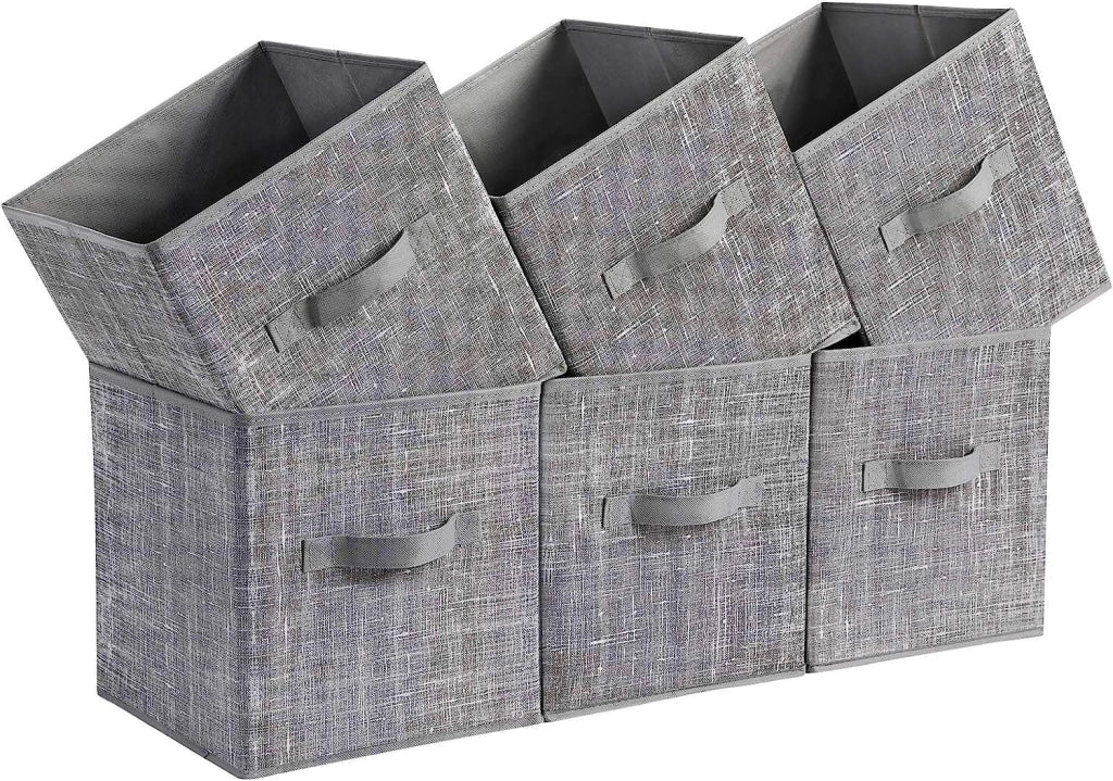 Valora ORGANIZER X6 Set di contenitori in tessuto grigio salvaspazio x6
