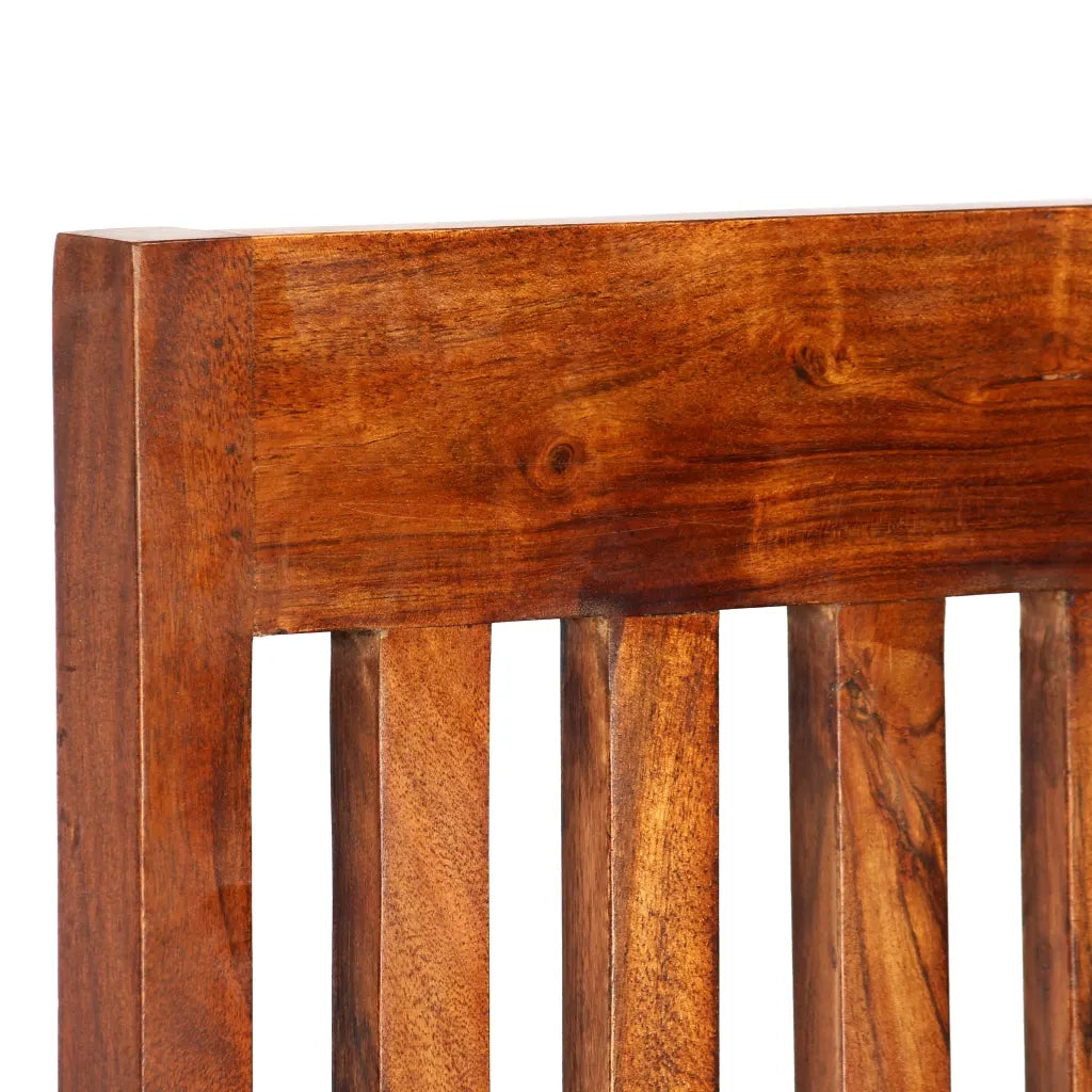 Sedie da Pranzo 2 pz | Sedie da cucina in Legno Massello con Finitura Ambra