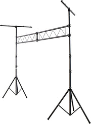 Stativo Luci, Supporto Luce per DJ Altezza Regolabile 180-360 CM, Stand Luci DJ in Metallo con 32 Punti di Fissaggio, per Illuminazione Fino a 100 KG