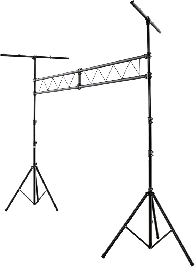 Stativo Luci, Supporto Luce per DJ Altezza Regolabile 180-360 CM, Stand Luci DJ in Metallo con 32 Punti di Fissaggio, per Illuminazione Fino a 100 KG