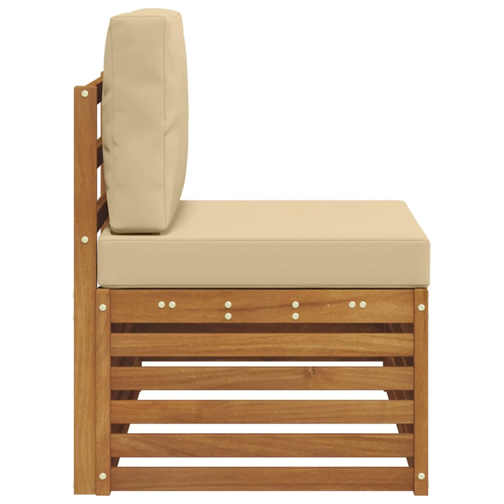 Divano da Giardino-Divano Esterno Finale con cuscino Naturale 91 x 63 x 73 cm 770643