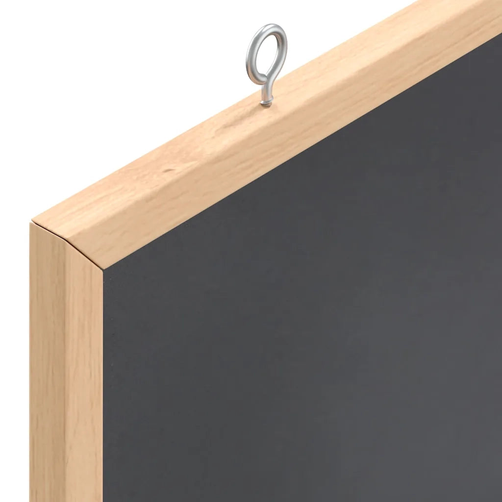 Lavagna con cornice in legno massello di pino nera 60x55 cm CFW2169994