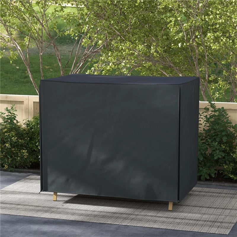 COPERTURA PER DONDOLO DA GIARDINO 3 POSTI IMPERMEABILE E ANTI UV 220X125X172 CM NERO