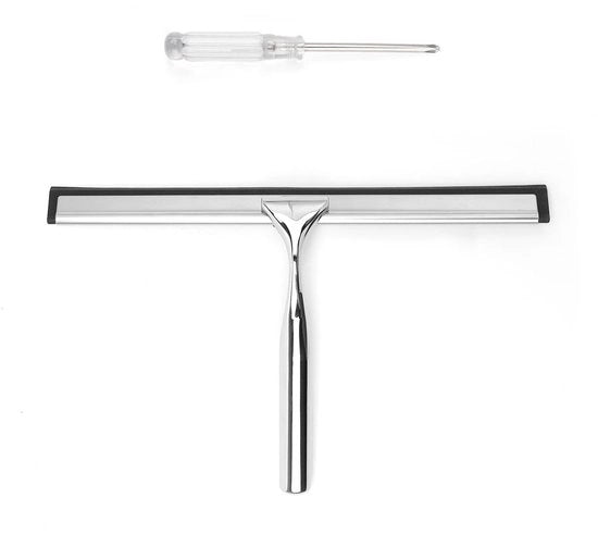 Douchewisser di silicio, 10 pollici, con vetroresina rimovibile, per doccia, bagno, cucina, finestra, specchio, pavimento, tavolo