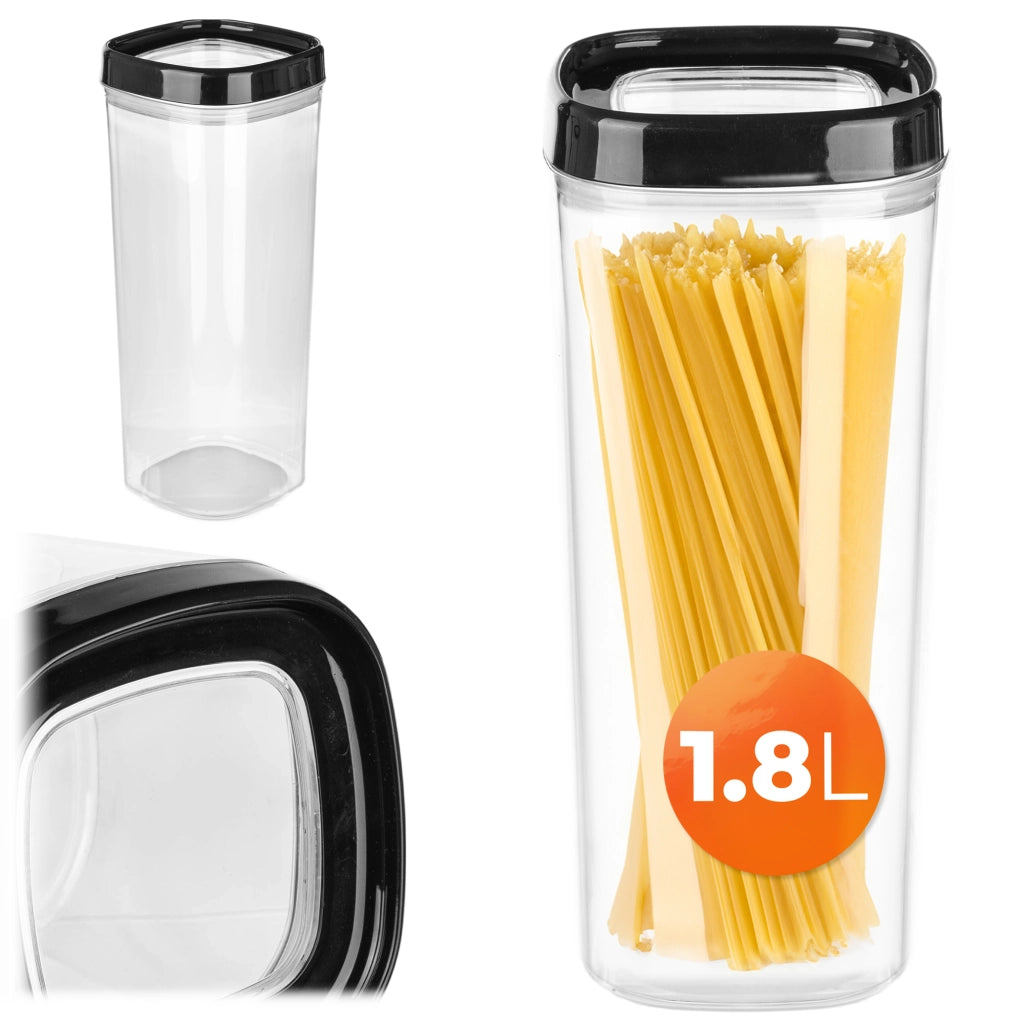 Contenitore per alimenti KADAX per prodotti secchi con coperchio, 1,8 litri, per la conservazione.