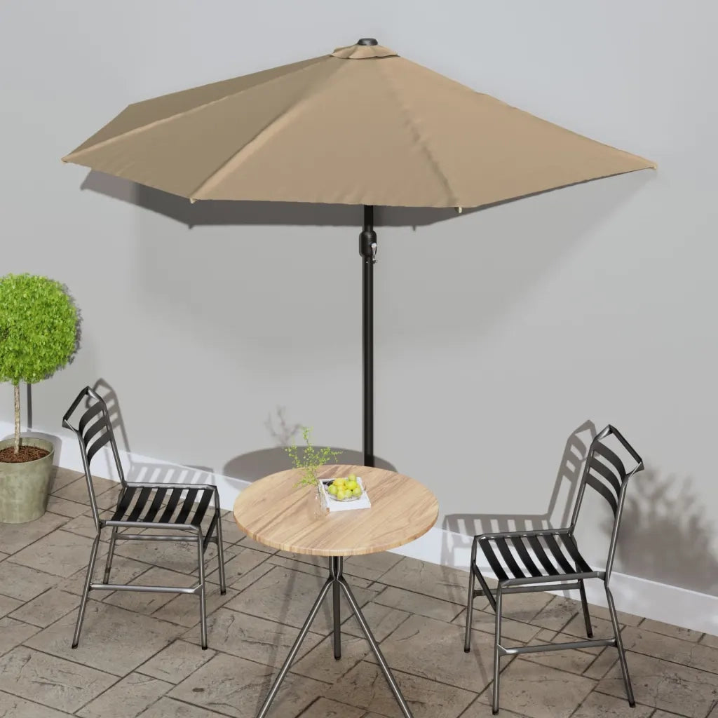 Ombrellone da Balcone-Ombrello da giardino Palo in Alluminio Talpa 270x144 cm a Met¨¤