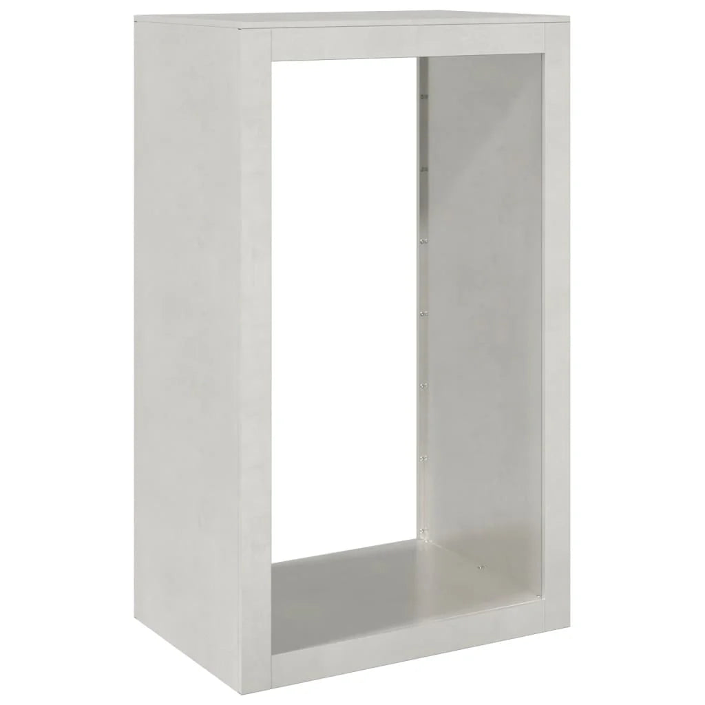 Portalegna 60 x 40 x 100 cm marrone acciaio inox 02_0043724