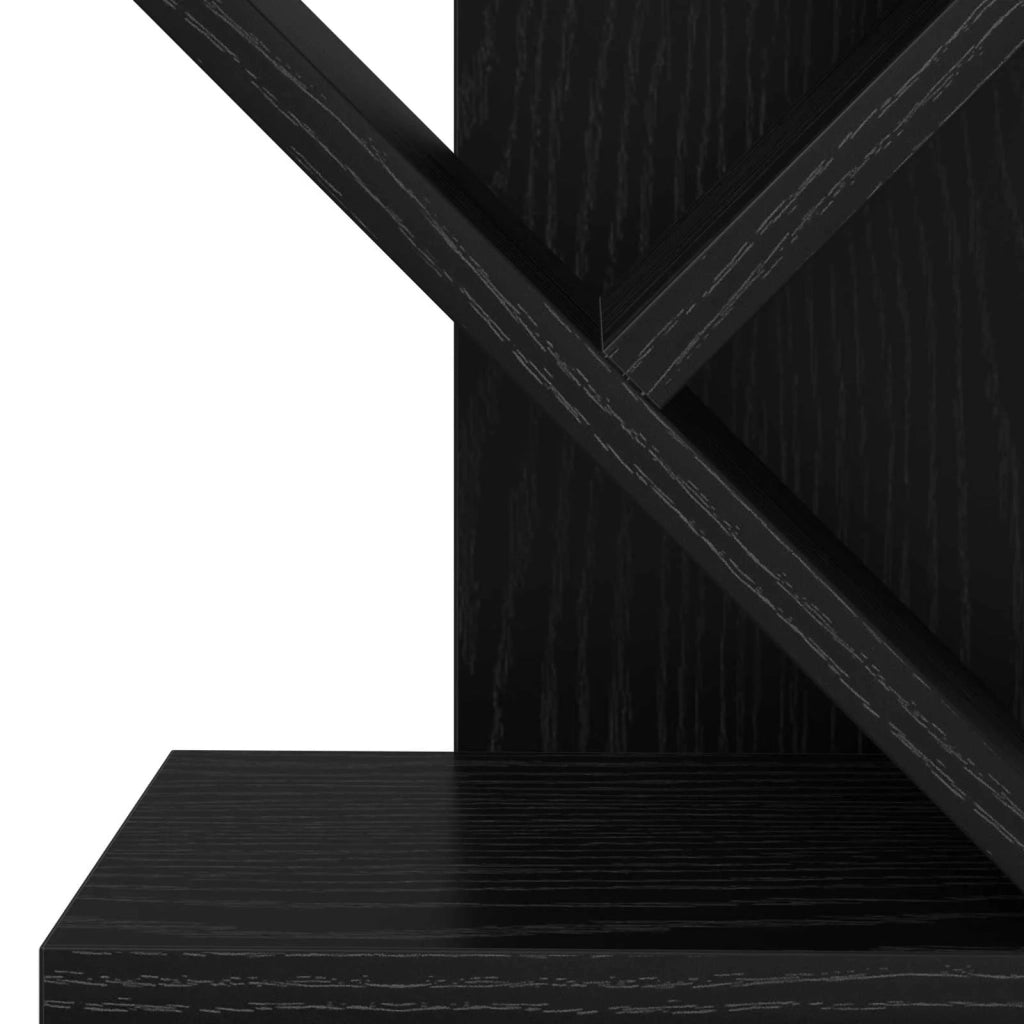 Libreria ad Albero 6 Ripiani 30 x 18 x 100 cm Rovere Nero 8012373