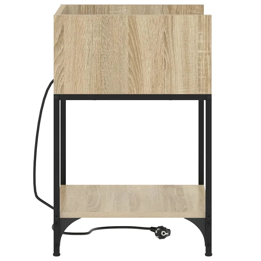 vidaXL Armadio da Notte con lo scaffale rovere sonoma 40 x 40 x 61 cm