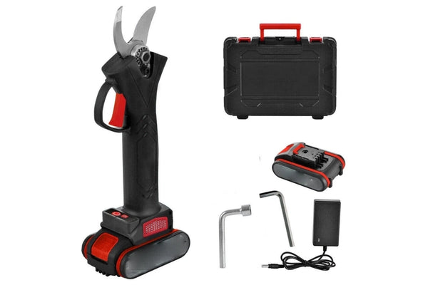 Tech Time - Cesoia Elettrica Forbice Con 2 Batterie 48v Trincia Rami Professionale Senza Fili