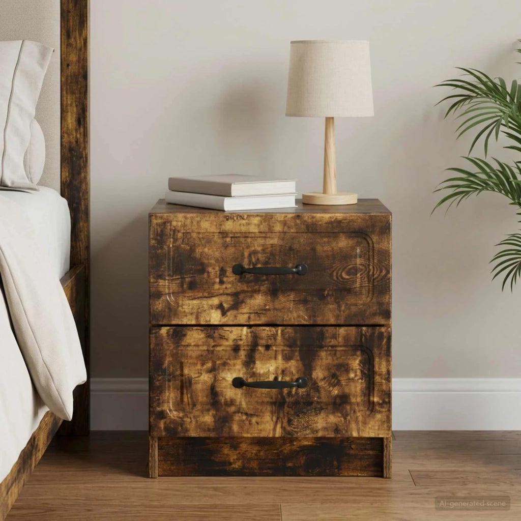 Armadio da Notte Rovere Fumo 43 x 34,5 x 44,5 cm 895685