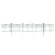 Set Recinzione da Giardino ad Arco Invertito 77,5x64 cm Verde 146104