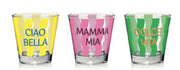 Set 6 Bicchieri da Tavola in Vetro Nadia Belli'Italia 25 cl