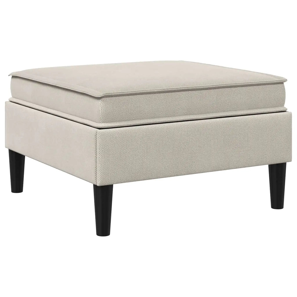 Pouf con Storage Avena Velluto