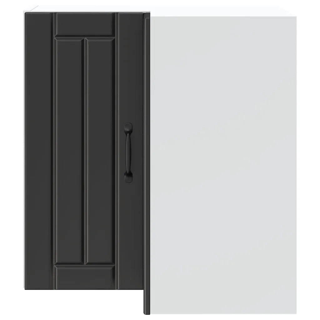 Pensile da Cucina ad Angolo Lucca Nero in Legno Multistrato
