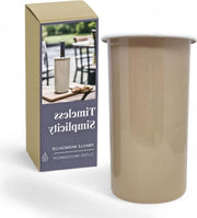 Vaso per vino con raffreddatore per bottiglie 22 cm - contenitore per oggetti decorativi e accessori - beige EAN codice: LIVLIG