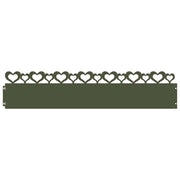 Bordure per prato 30 pz Verde oliva 103 x 0,05 x 22 cm Acciaio CFW5085373