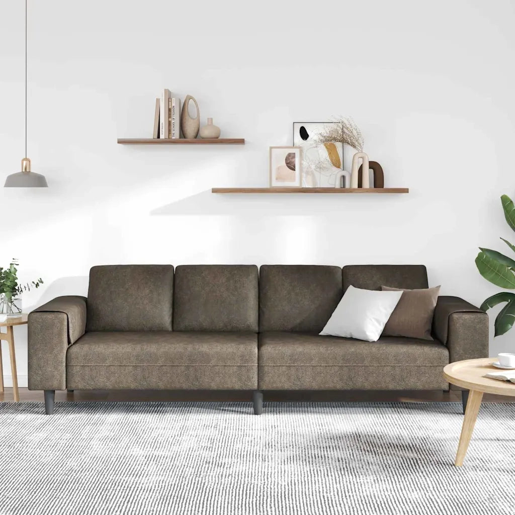 Divano per Soggiorno Grigio scuro 250 x 77 x 76 cm 3335110