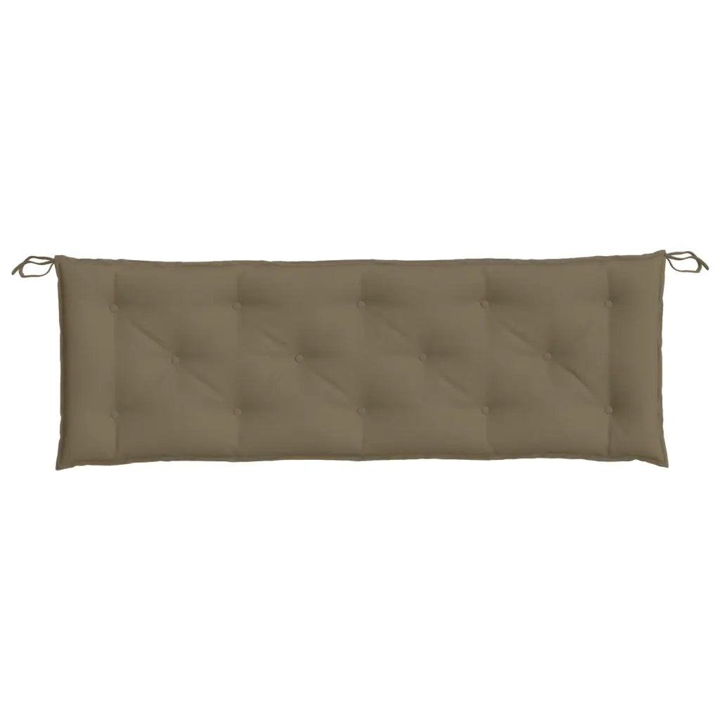 Cuscino Panca da Giardino Tortora MÃ©lange 150x50x7cm in Tessuto