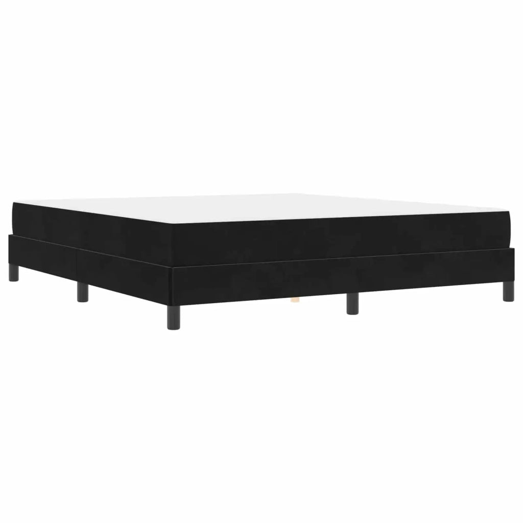 Letto a molle con materasso Nero 180 x 200 cm Tessuto 3398709