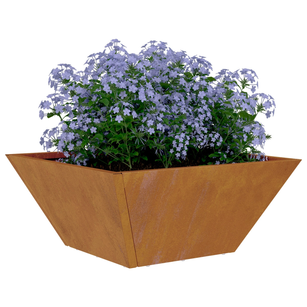 Fioriere in Metallo Acciaio Anti-Intemperie 35 x 35 x 15 cm