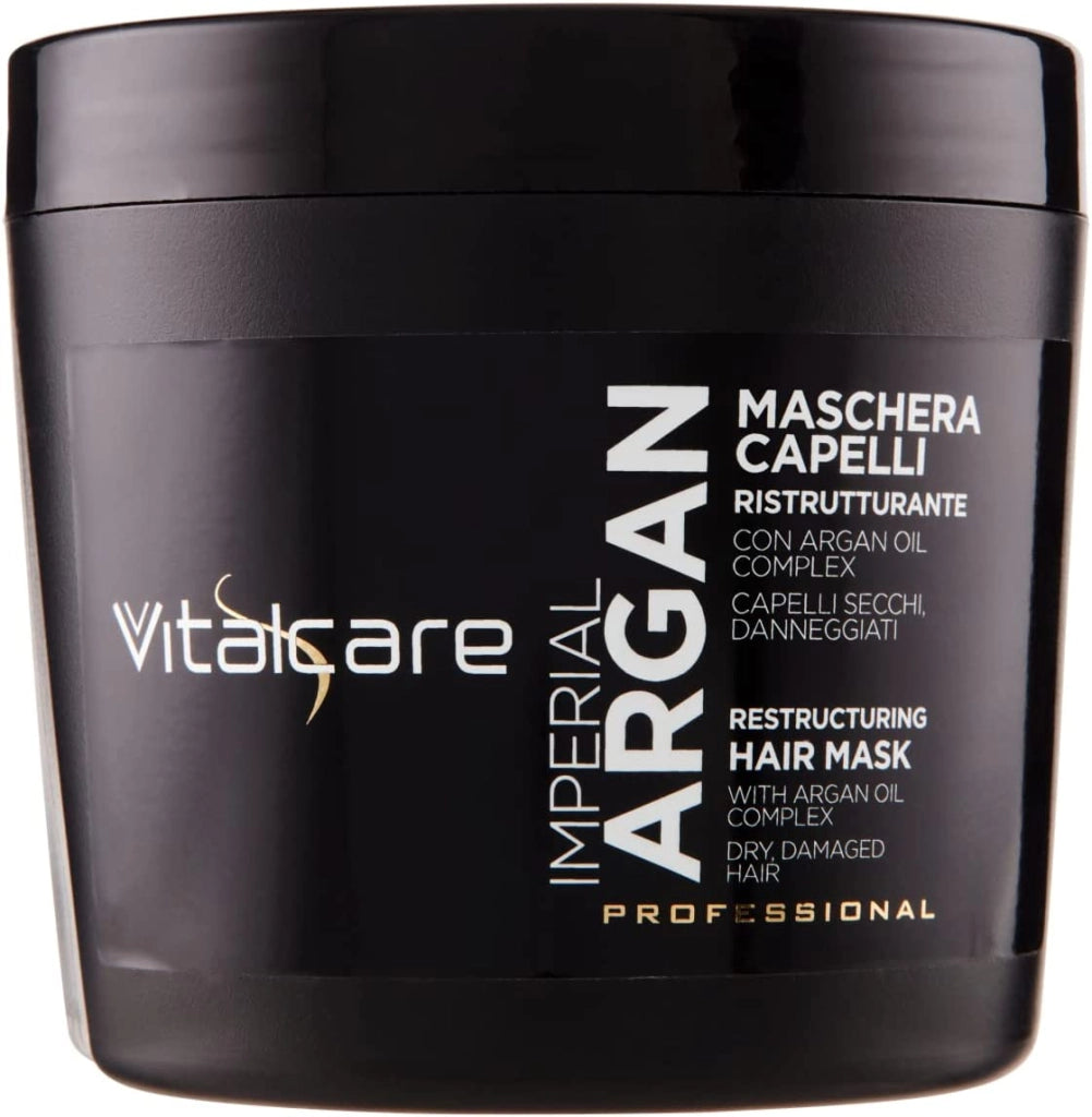 VITALCARE MASCHERA RISTRUTTURANTE PER CAPELLI DA 500ML CON OLIO DI ARGAN