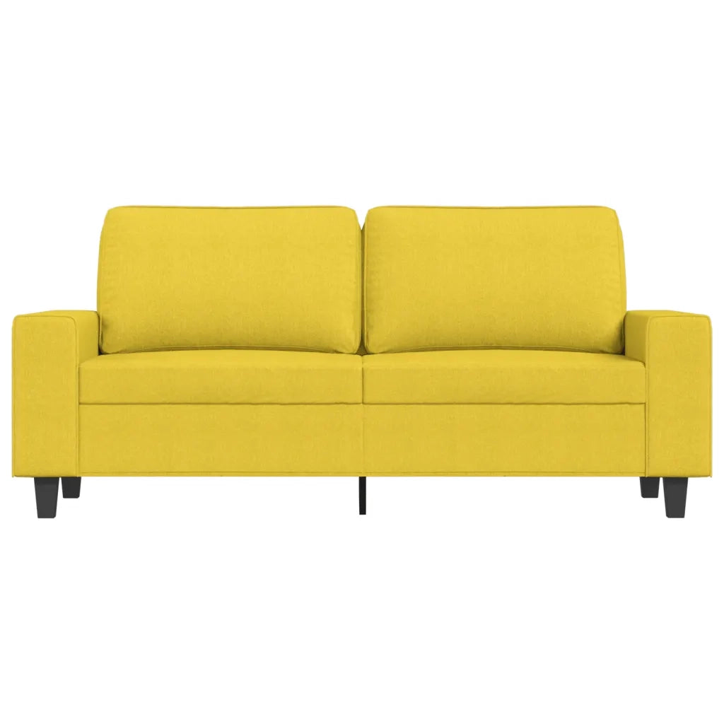 Divano | Divano da soggiorno | Sofa a 2 Posti Giallo Chiaro 140 cm in Tessuto
