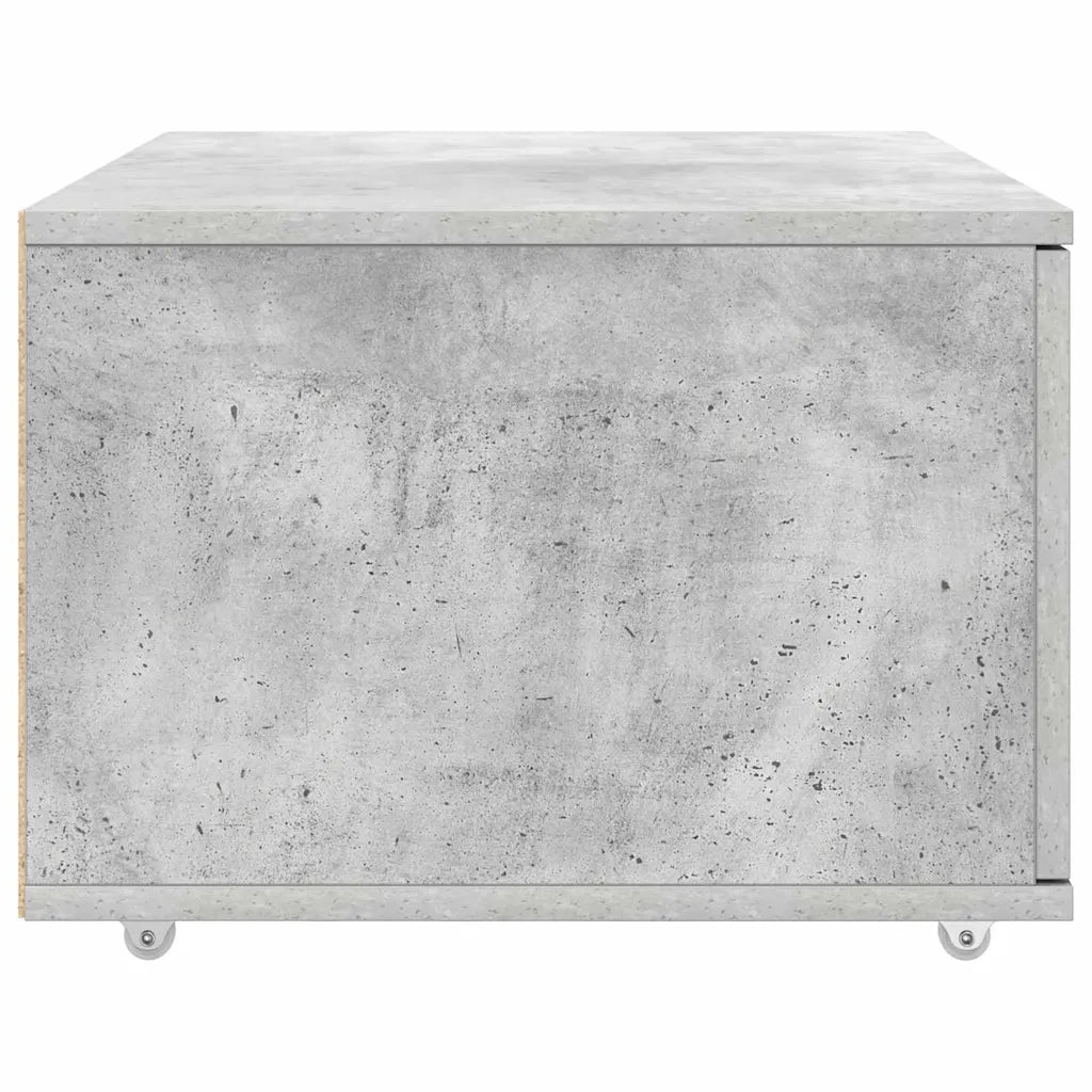 Cassettiera moderna e compatta 55 x 45 x 31 cm pratica soluzione contenitiva stile contemporaneo legno grigio cemento 02_0052196