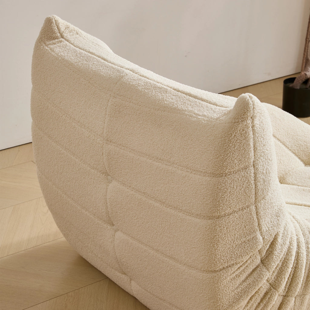 DIVANO SACCO Singolo in Teddy Fleece Beige