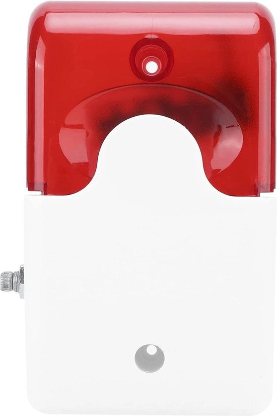 Alarme di allarme 12V DC con sirena stroboscopica e segnalazione di intrusione con suono e luce.