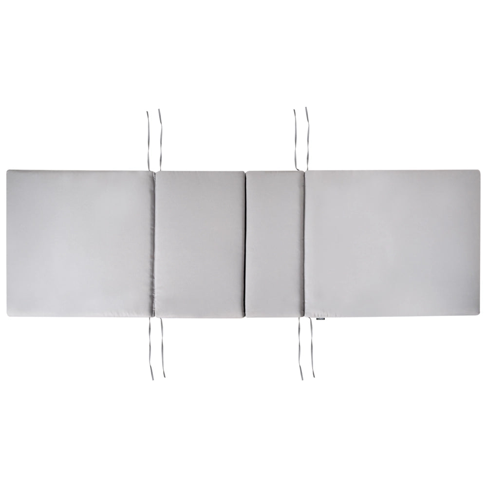 Cuscino Imbottito per Lettino Prendisole Tessuto grigio chiaro per esterni dal design moderno