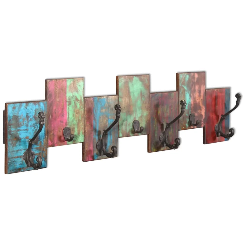 Appendiabiti con 7 Ganci in Legno Massello di Recuperocod mxl 126854