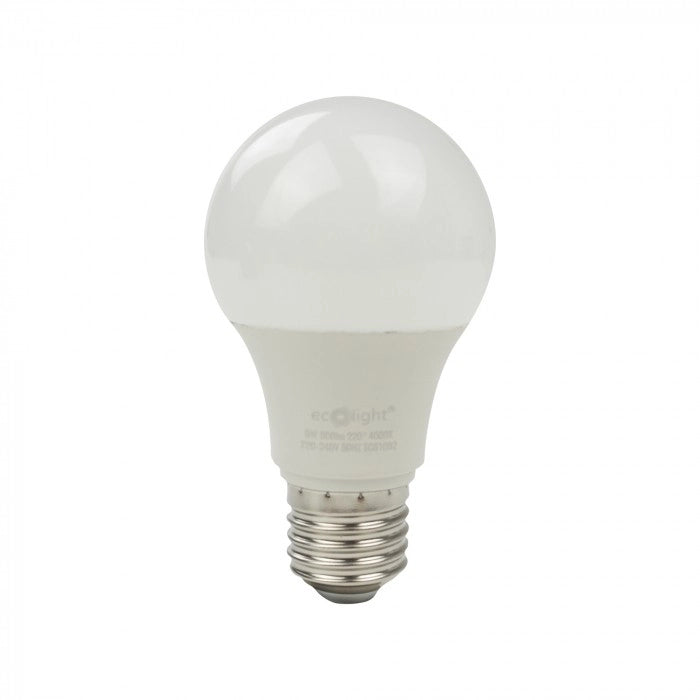 Lampadina LED sferica E27 9W 4000K 900lm Ecolight