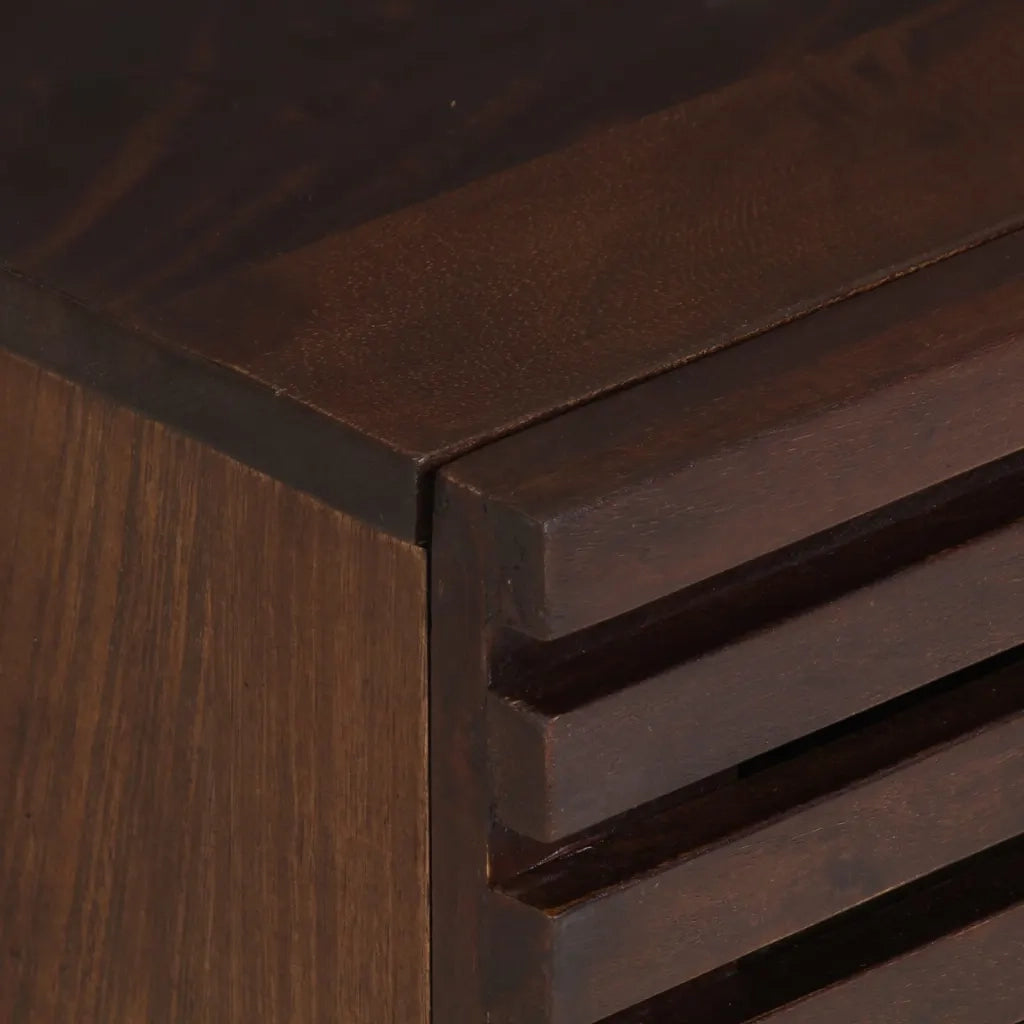 Comodino 40x34x46 cm in Legno Massello di Mango