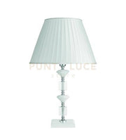 LUME GRANDE GALA 1 LUCI ATTACCO E14 BIANCO E CROMO H.40+26CM