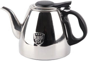 Piastra di cottura in acciaio inossidabile 1,5L - Maniglia ergonomico - Grande apertura del coperchio - Durevole - Caffettiera elettrica
