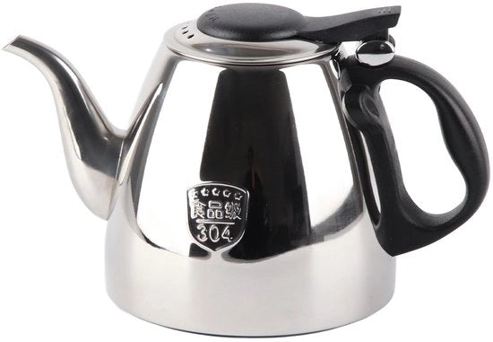 Piastra di cottura in acciaio inossidabile 1,5L - Maniglia ergonomico - Grande apertura del coperchio - Durevole - Caffettiera elettrica