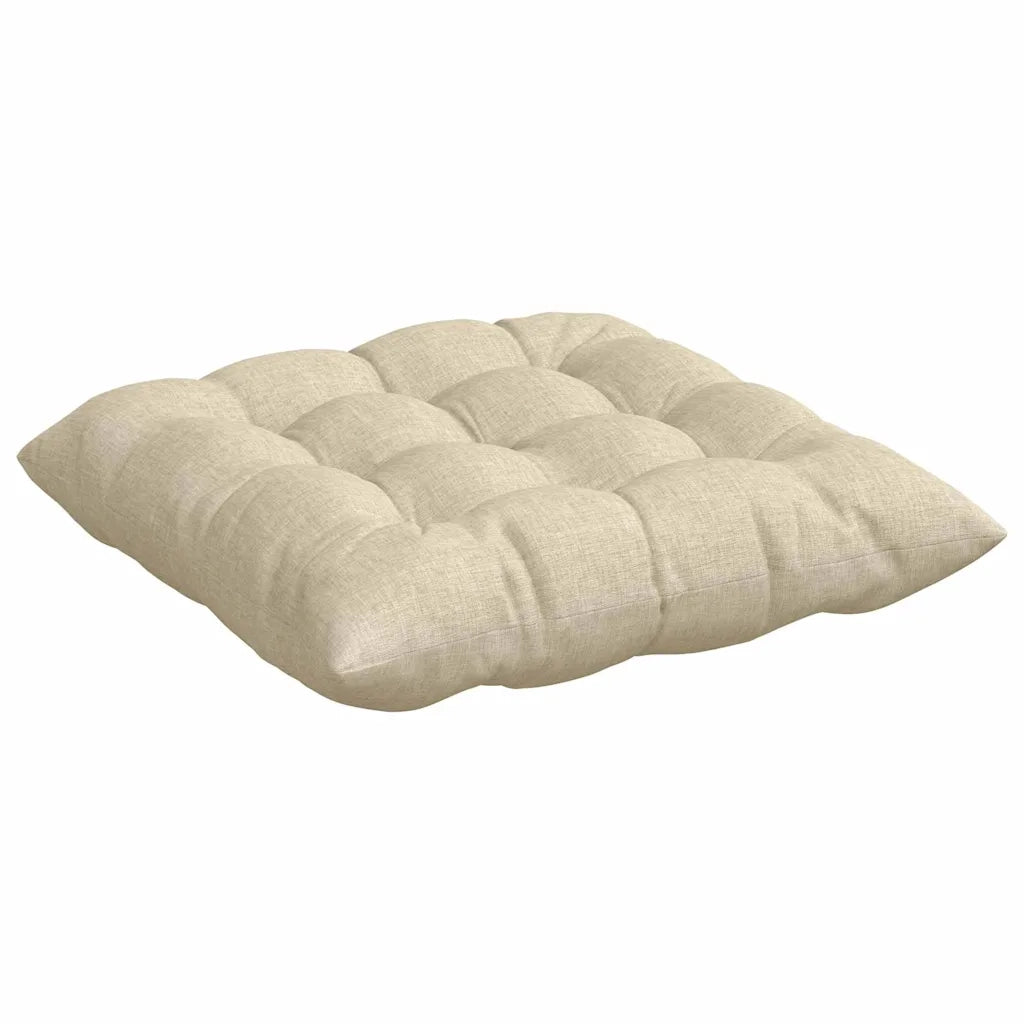 Cuscini per Seduta 4 pcs Crema 40 x 40 x 6 cm Tessuto 42015153