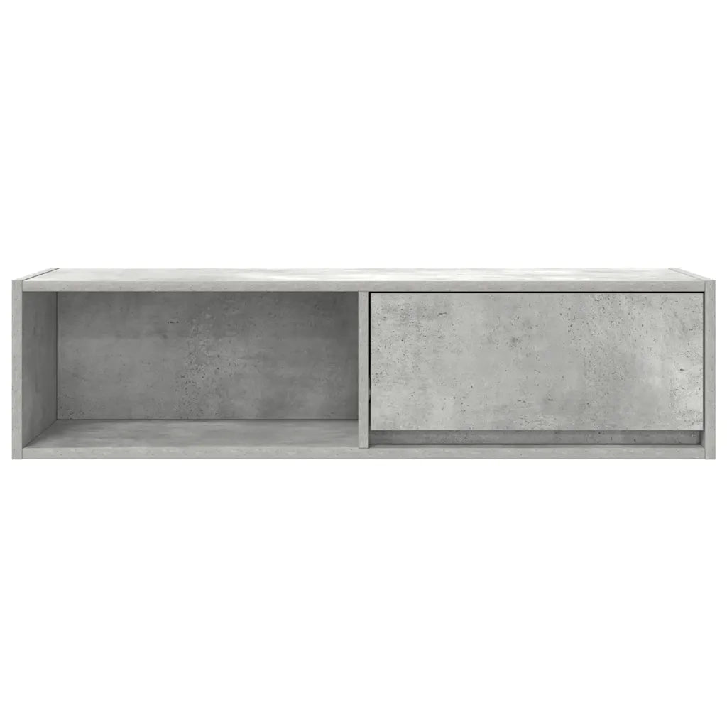 Mobile TV Grigio Cemento 100x31x25,5 cm Legno Multistrato 861478