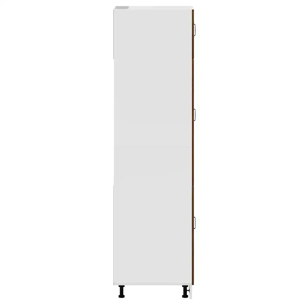 Armadio da Cucina Kalmar Rovere Marrone in Legno Multistrato