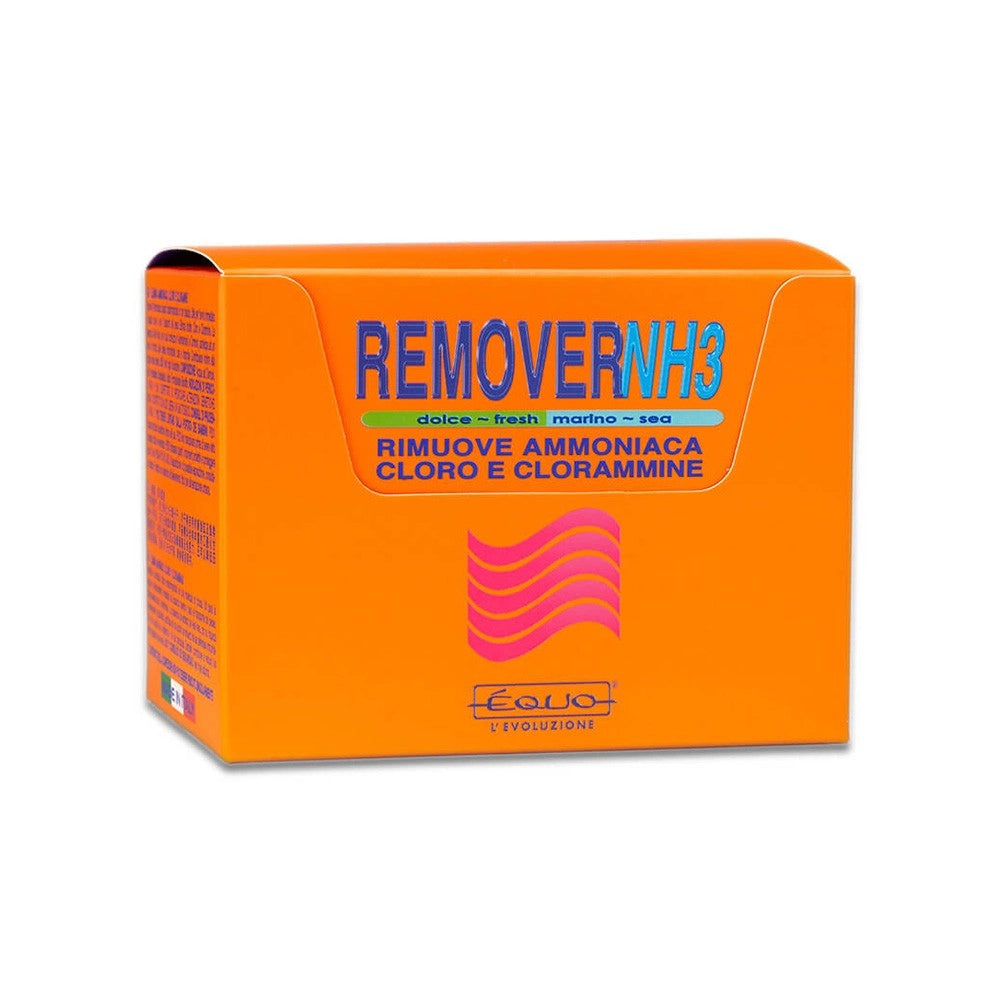 EQUO Remover NH3 Fiale Da 5ml - Elimina Ammoniaca, Cloro e Cloramine Formato: 24 Fiale