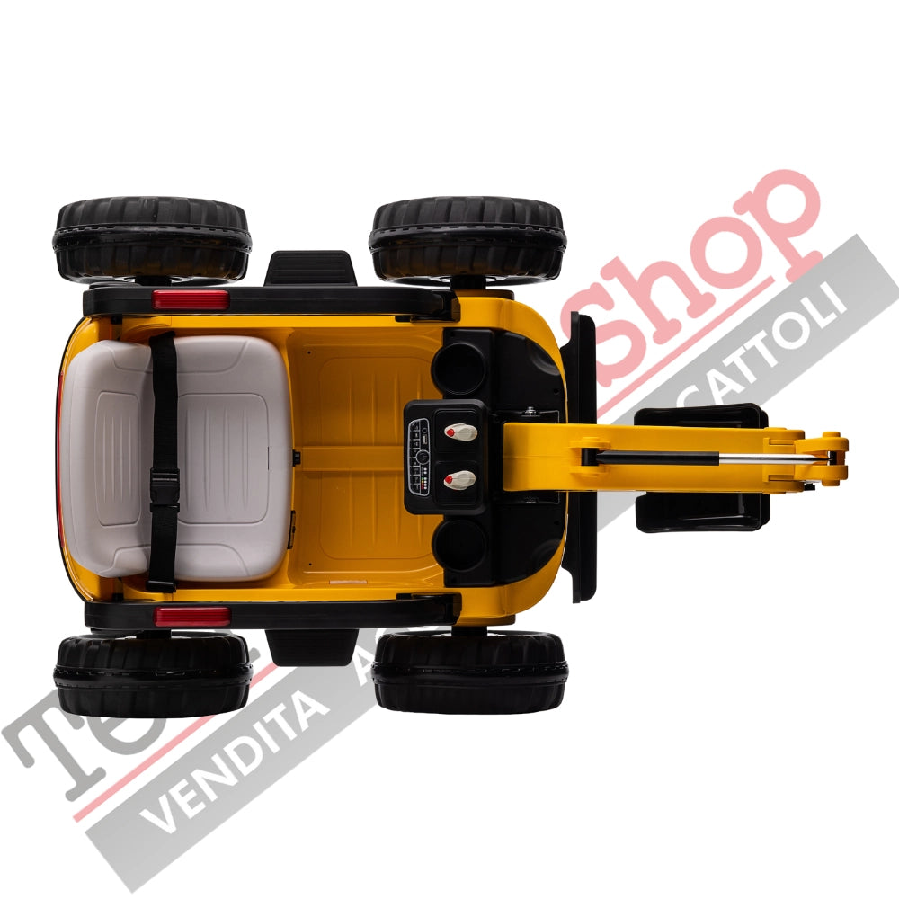 Trattore Escavatore Elettrico Braccio Meccanico Per Bambini 12V con Radiocomando