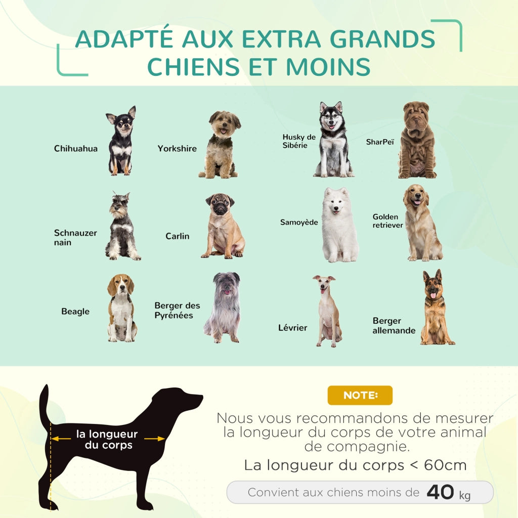 Letto per cani e gatti XXL ¨C Minimal ¨C 130x90x20 cm nero tessuto