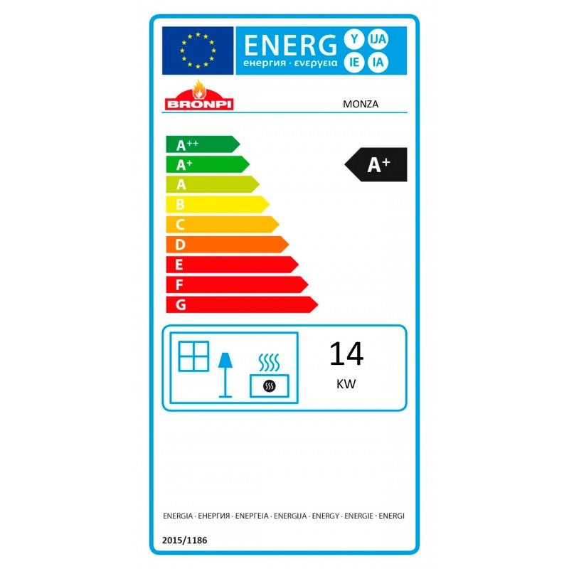 Cucina a Legna con Forno 700x470h1005 Monza 14 KW Bronpi