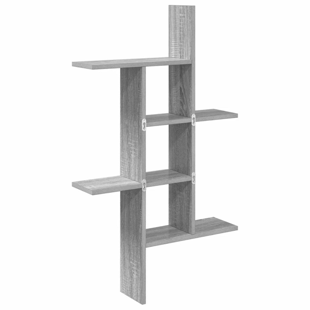 Scaffale da parete Sonoma grigio 61 x 15 x 102 cm 8012193