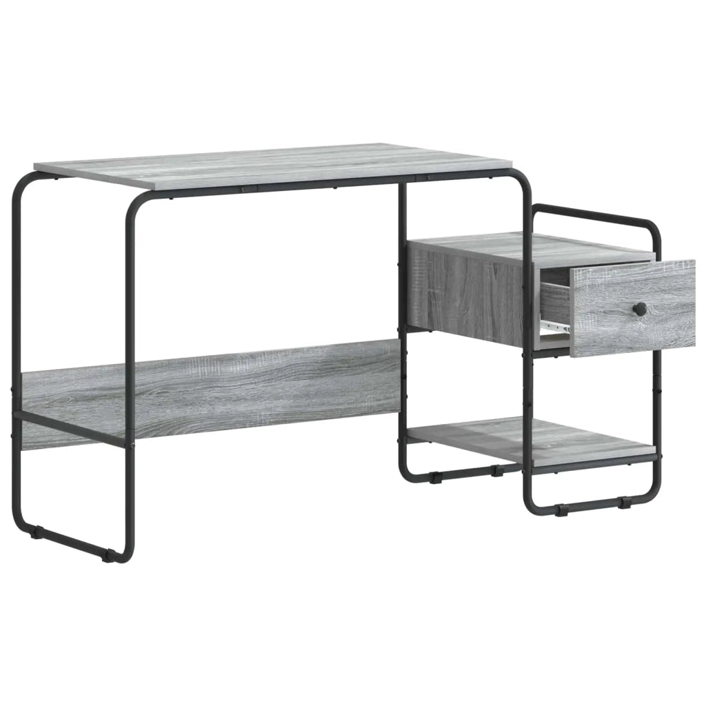 Scrivania con Spazio di Archiviazione Sonoma grigio 8008047